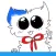 Cute blue coloring playtime