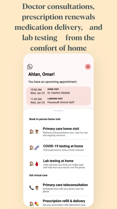 ภาพหน้าจอของ Housecall - زيارة منزلية