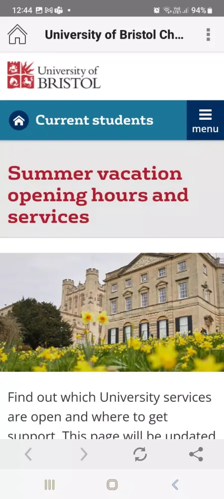 University of Bristol Screenshots