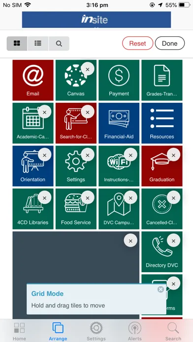 Capturas de pantalla de InSite for CCC, DVC and LMC