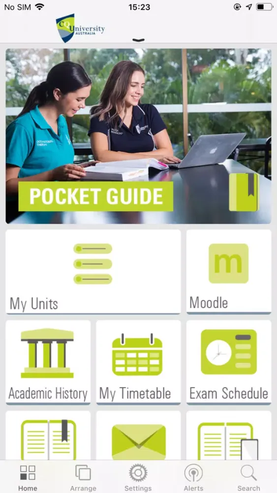 CQUniversity Mobile App Screenshots