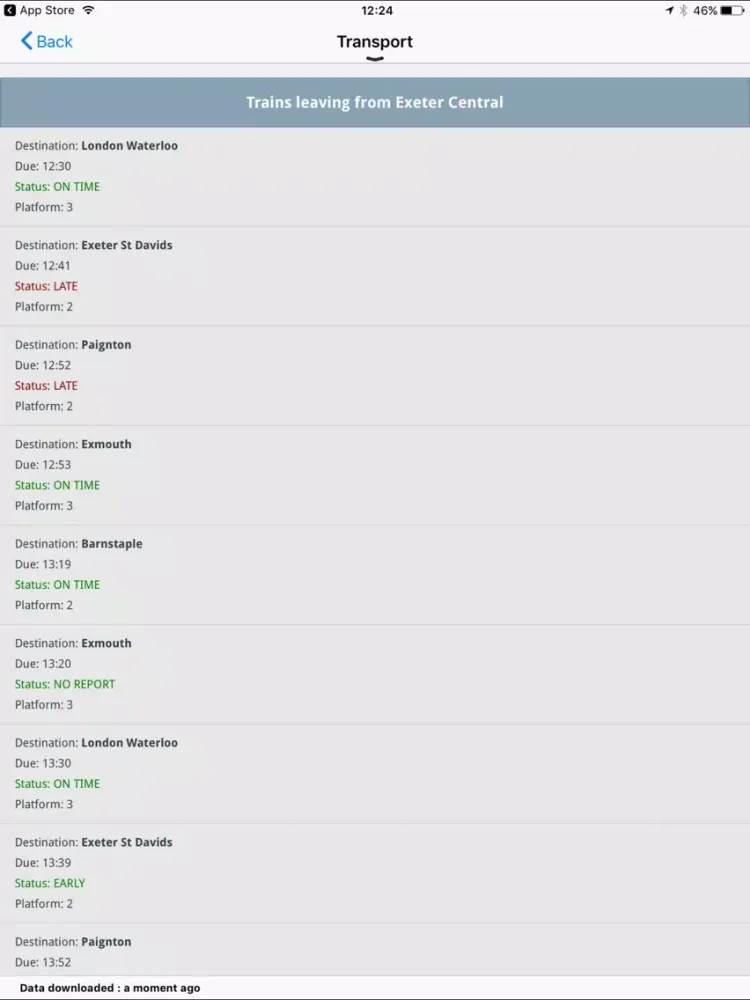 University of Exeter Conference and Events iPad  Screenshots