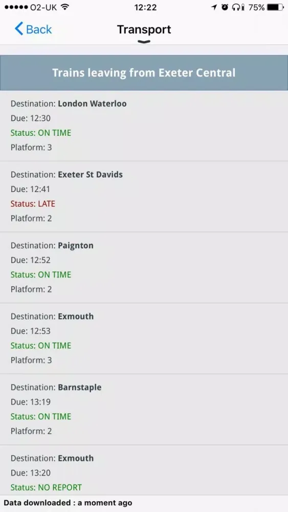 University of Exeter Conference and Events Screenshots