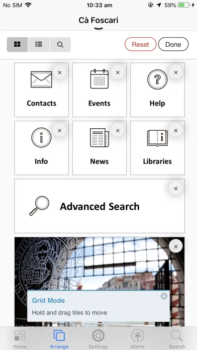 Ảnh chụp màn hình của CerCa' Foscari Library System