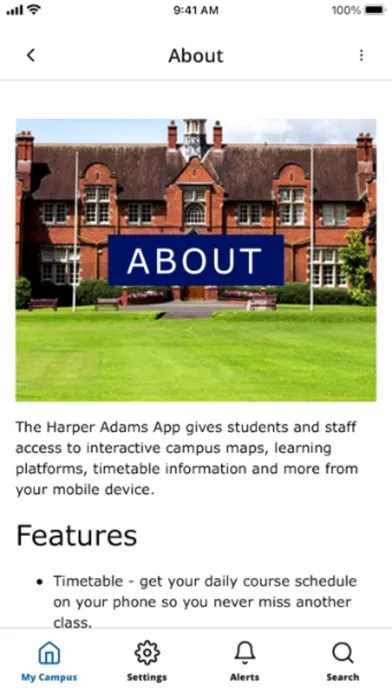Tangkapan layar Harper Adams University