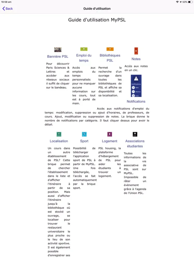 تصاویر My.PSL, tout PSL dans la poche iPad 