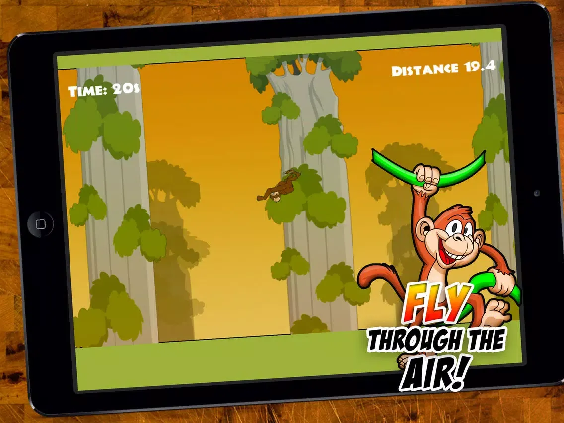 Capturas de tela do Swinging Monkey - Swing Through The Heat Of The Jungle As Far As The Baboon Can! iPad 