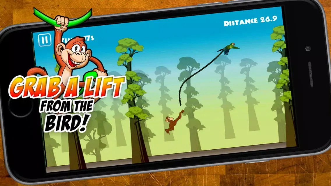 Capturas de tela do Swinging Monkey - Swing Through The Heat Of The Jungle As Far As The Baboon Can!