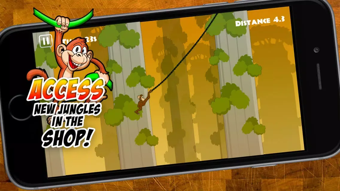 Capturas de tela do Swinging Monkey - Swing Through The Heat Of The Jungle As Far As The Baboon Can!