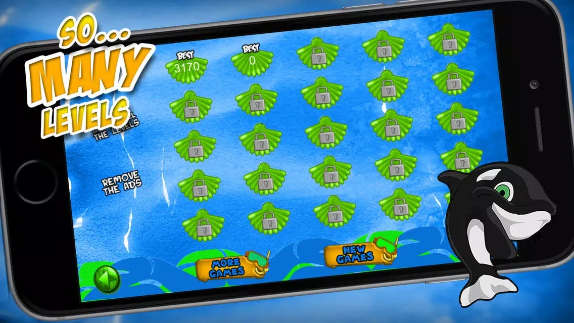 Скриншоты Dolphin Maze - Help Dooney And His Friends Popping Underwater Bubbles!