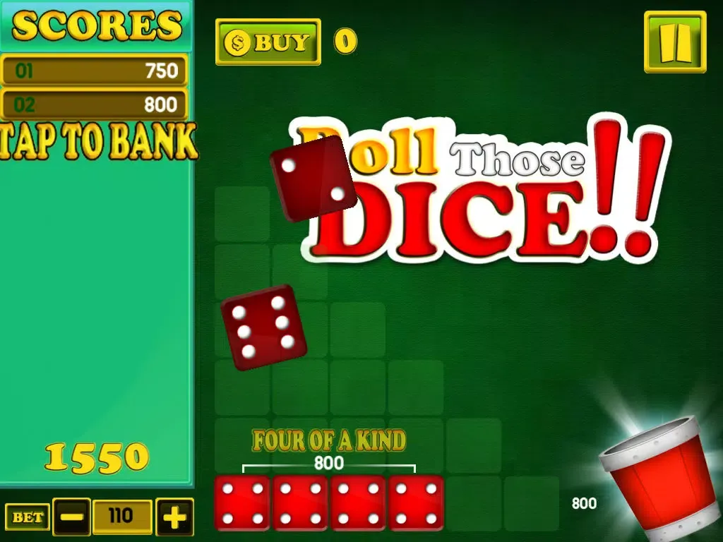 Capturas de pantalla de Dice Ten Thousand - Roll Those Lucky Dice - Classic Farkle 10000 Fun! iPad 