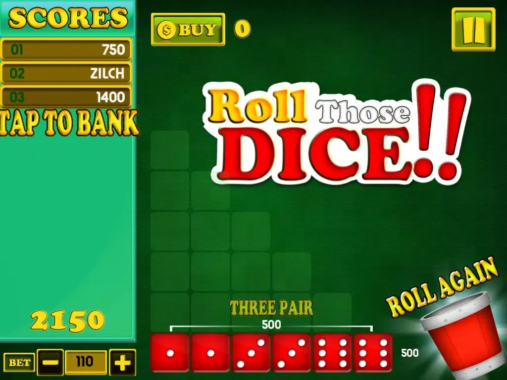 Capturas de pantalla de Dice Ten Thousand - Roll Those Lucky Dice - Classic Farkle 10000 Fun! iPad 