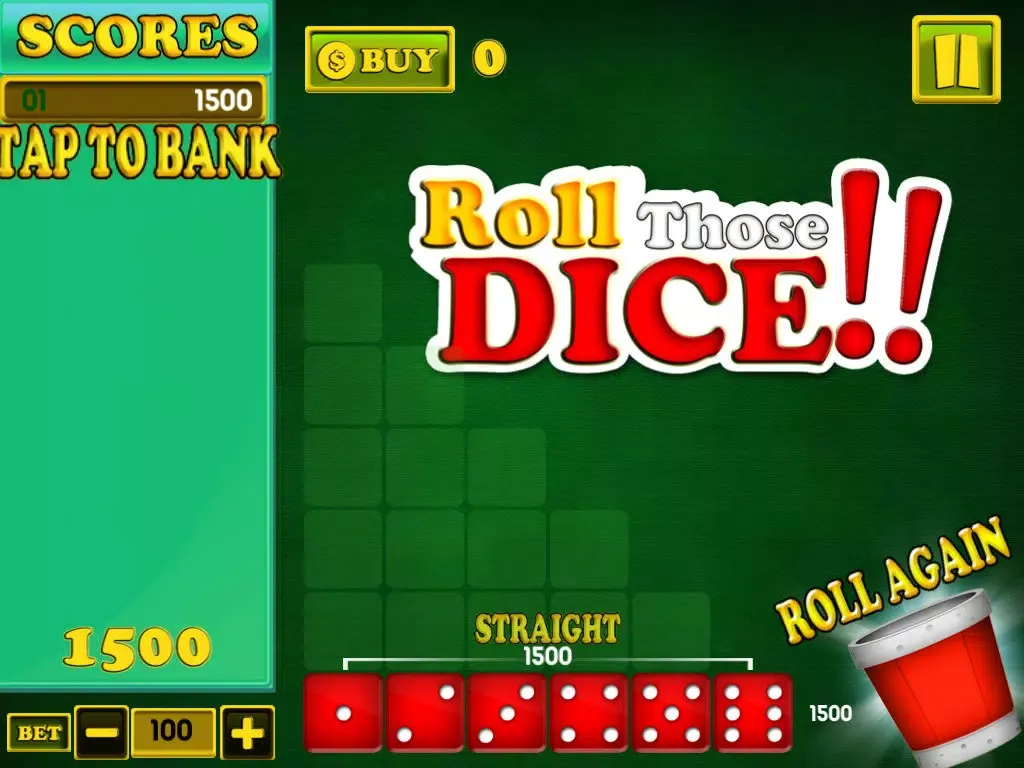 Capturas de pantalla de Dice Ten Thousand - Roll Those Lucky Dice - Classic Farkle 10000 Fun! iPad 