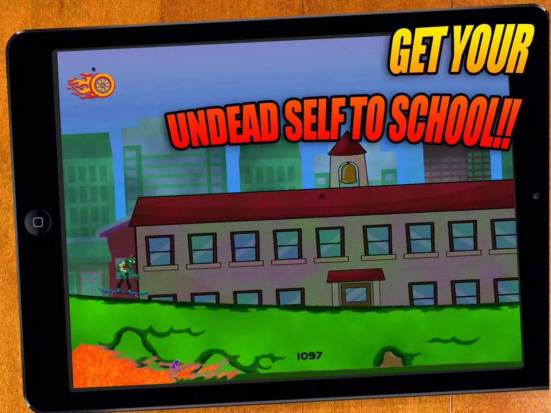 HD Zombie Skateboarder High School - Surviving The Fire - Single And Multiplayer! iPad  स्क्रीनशॉट