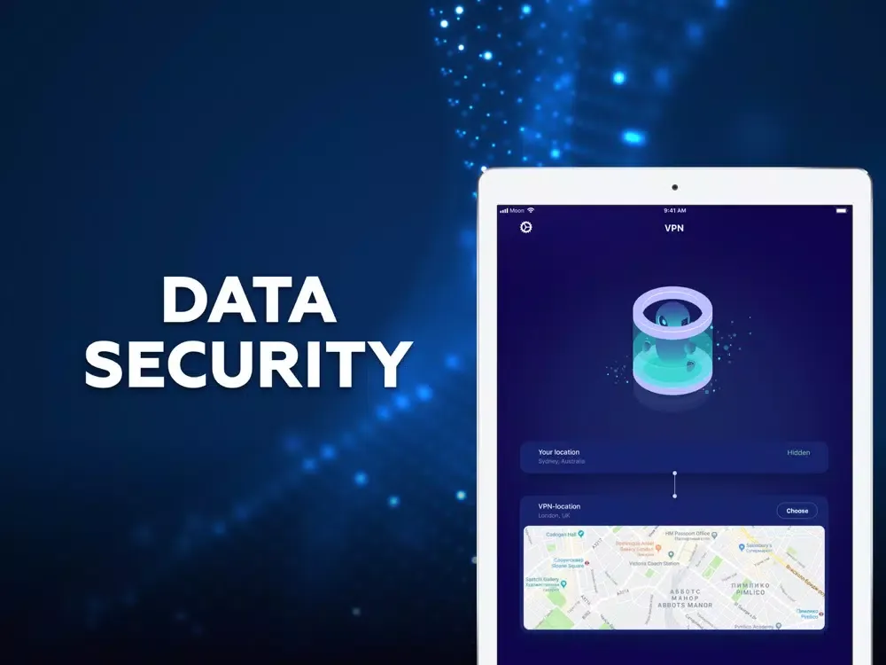 Captures d'écran de VPN TrackBlock: data safety iPad 