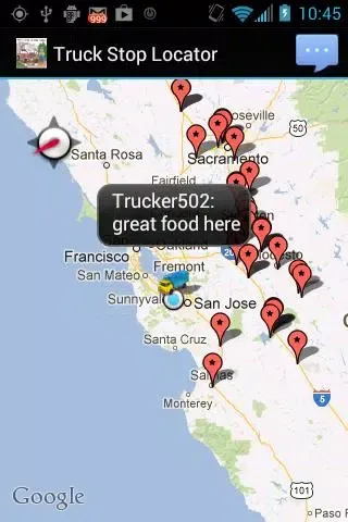 Truck Stop Locator Screenshots