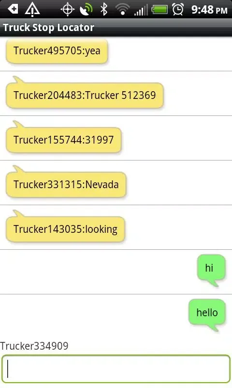 Truck Stop Locator Screenshots