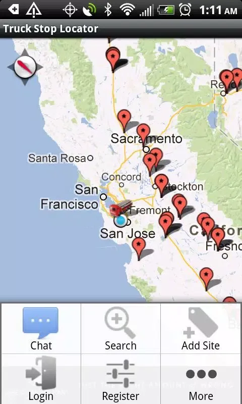 Truck Stop Locator Screenshots