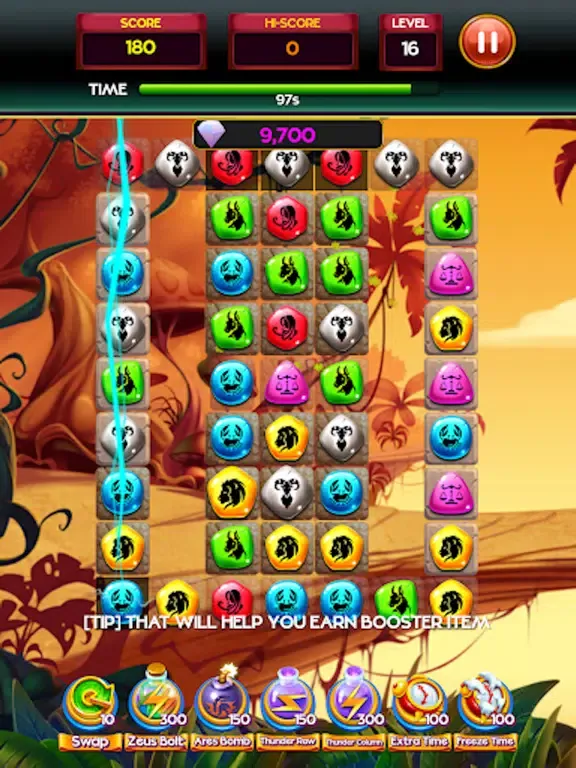 Tangkapan skrin Diamond Gems Crush iPad 