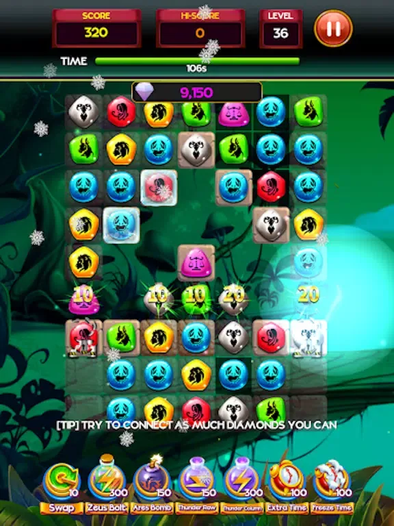 Tangkapan skrin Diamond Gems Crush iPad 