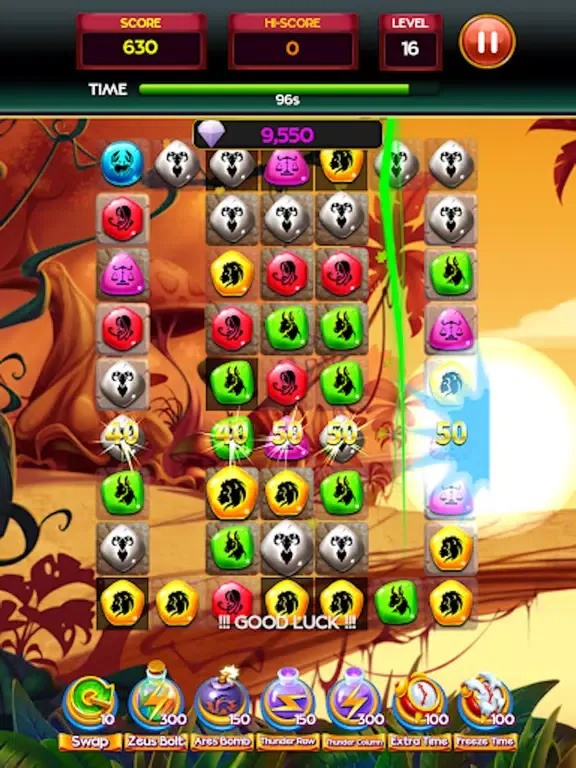 Tangkapan skrin Diamond Gems Crush iPad 
