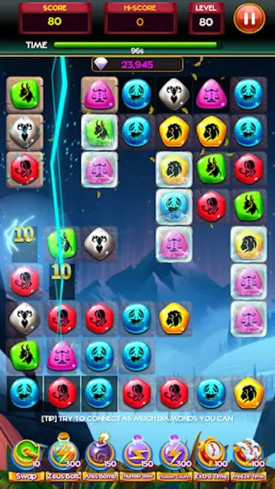 Tangkapan skrin Diamond Gems Crush