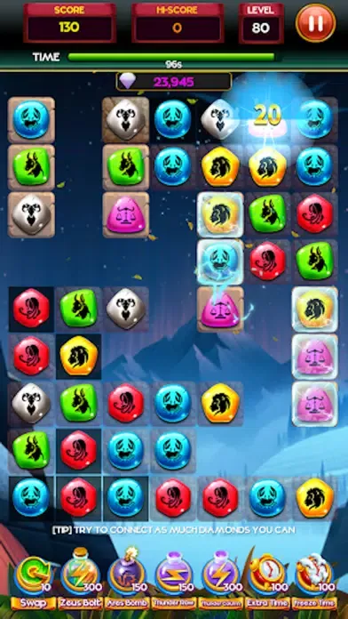 Tangkapan skrin Diamond Gems Crush