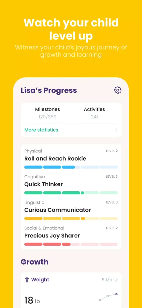 Baby Leap: Milestone Tracker应用截图