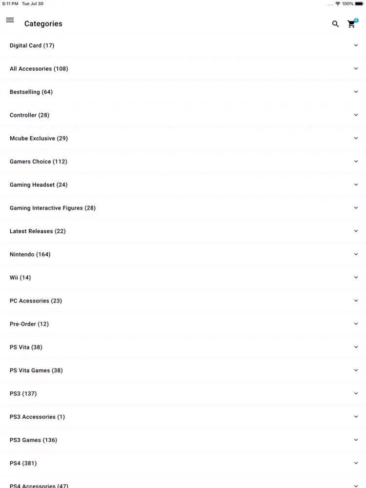 Mcube Games iPad  스크린샷