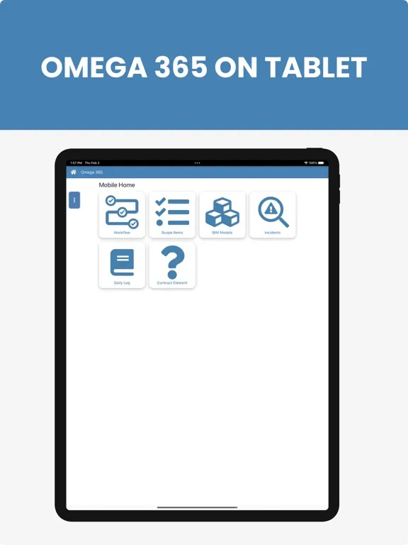 Omega 365 iPad  스크린샷