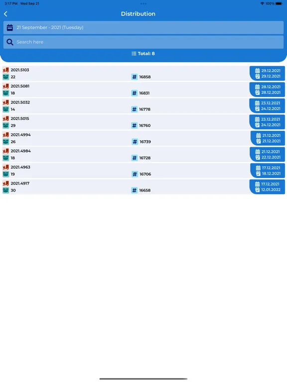 Скриншоты Logistica OSD iPad 