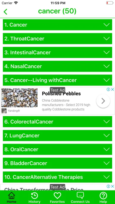 Health Topics (NIH) Ekran Görüntüleri