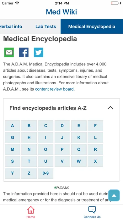 MedWiki سکرین شاٹس