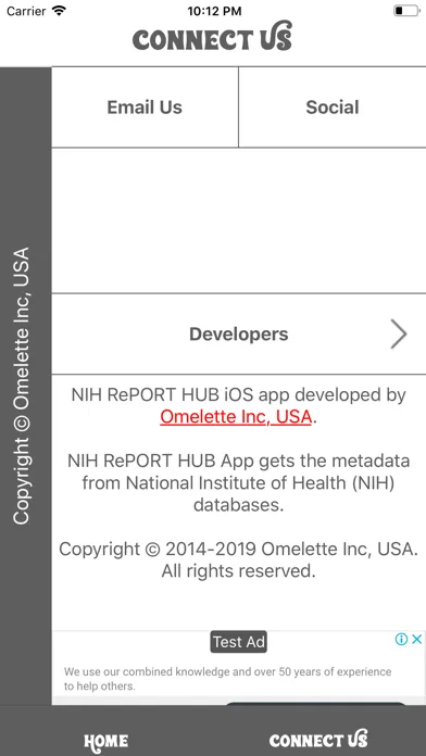 NIH RePORT HUB应用截图