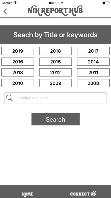 NIH RePORT HUB应用截图