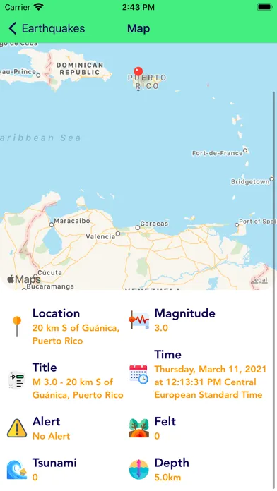 Earthquake Alert Map應用截圖