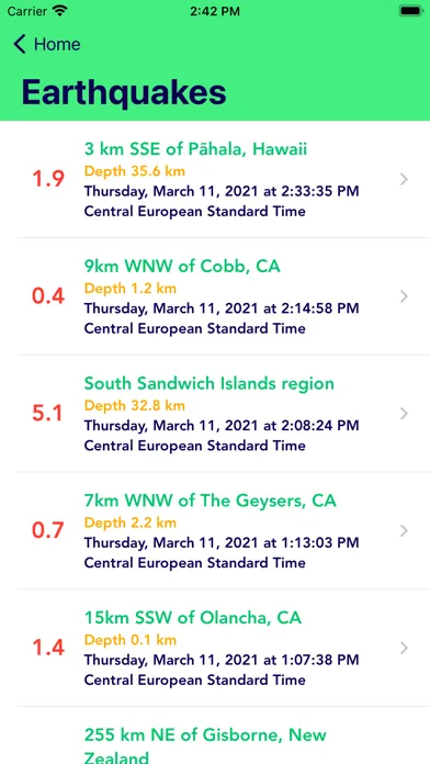 Earthquake Alert Map應用截圖