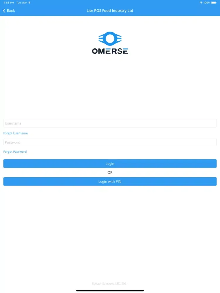 Ảnh chụp màn hình của Omerse POS - Food iPad 