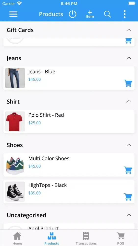 Omerse POS - Retail Screenshots