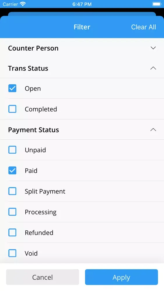 Omerse POS - Retail Screenshots