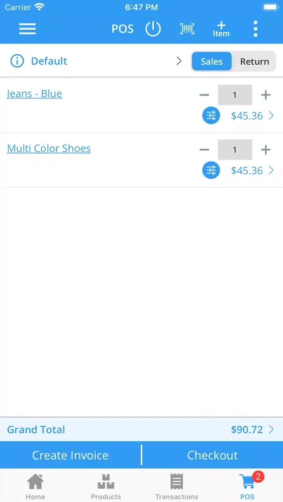 Omerse POS - Retail Screenshots