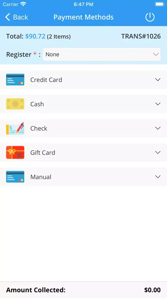 Omerse POS - Retail Screenshots