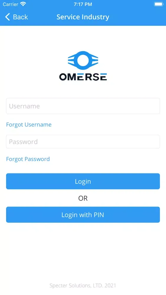 Omerse POS – Service スクリーンショット