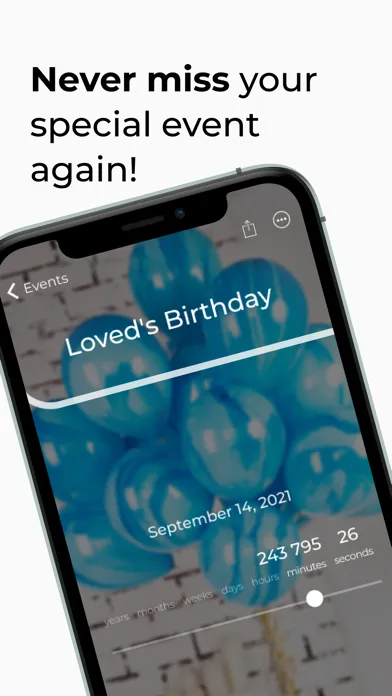 Countdown Event App Screenshots