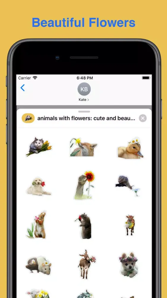 صور cute animals with flowers