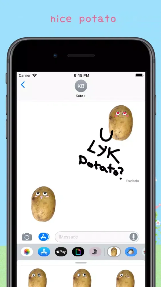 Capturas de pantalla de Po-Face!: Kawaii Potato Emoji