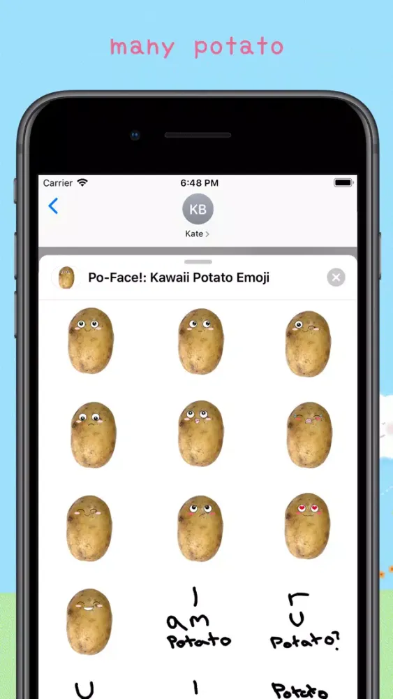 Capturas de pantalla de Po-Face!: Kawaii Potato Emoji