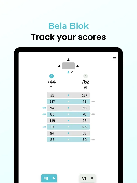 ภาพหน้าจอของ Bela Blok: Track scores iPad 