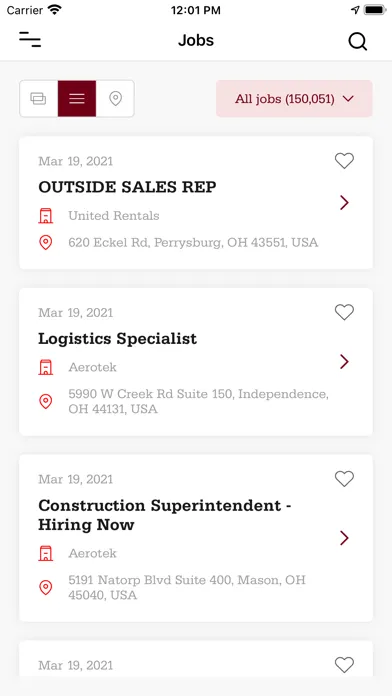 Capturas de tela do OhioMeansJobs - Look for jobs