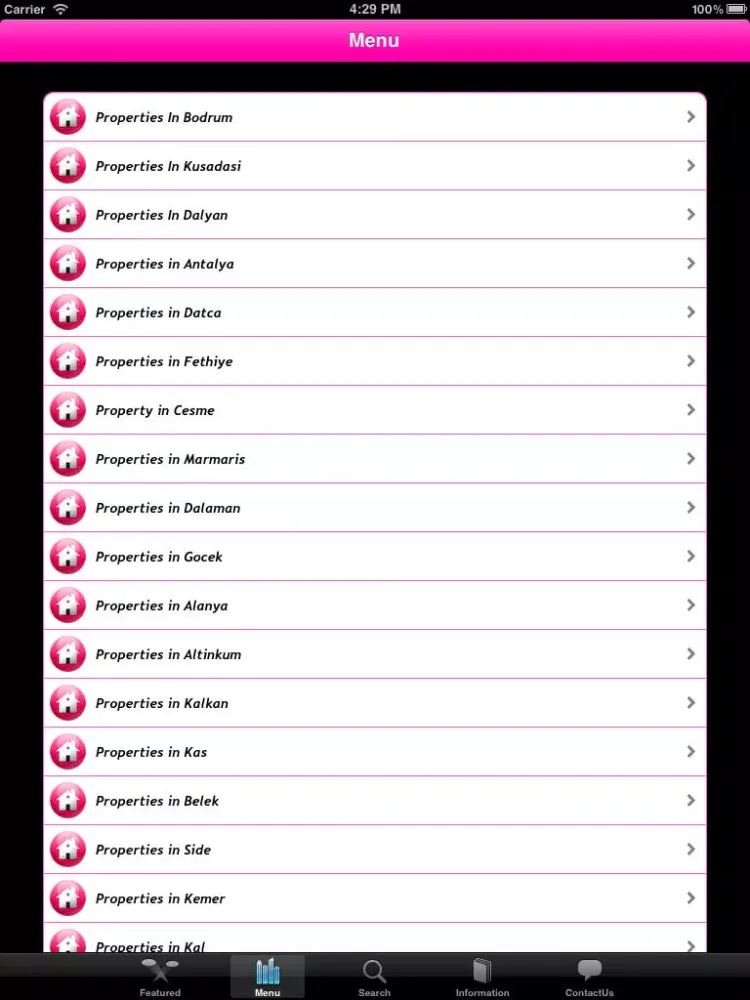 MVT iPad  Ekran Görüntüleri